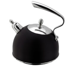 STELLAR  SV63 Ebony Stove Top Kettle - Black